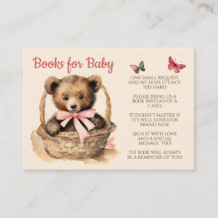 Baby Bear Girl Books for Baby Enclosure Card