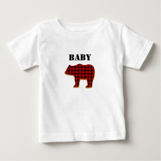 Baby Bear kid's t-shirt Buffalo Plaid