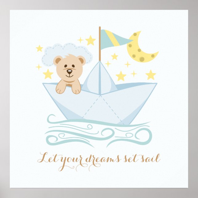 Baby Bear Nursery Wall Art (Front)
