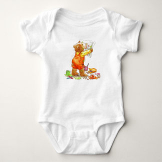 Baby Bear Paint Bodysuit