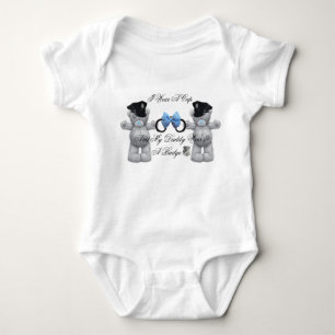 Baby Bear Police Officer Baby Bodysuit