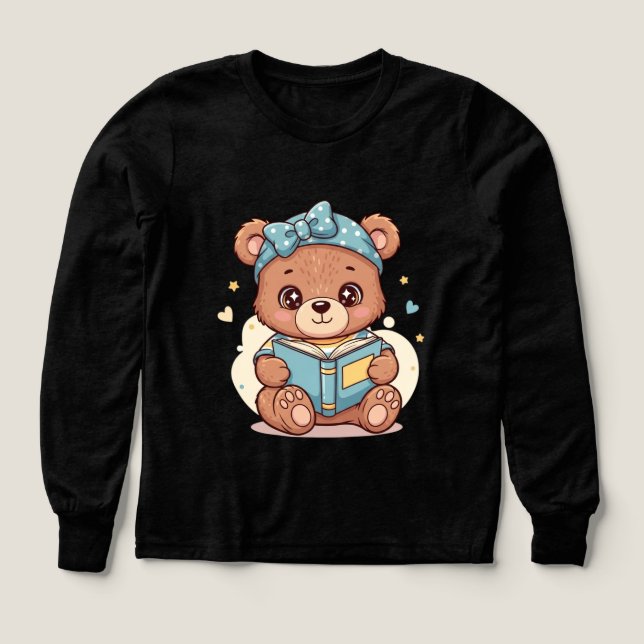 Baby Bear Reading a Book (Design Front)