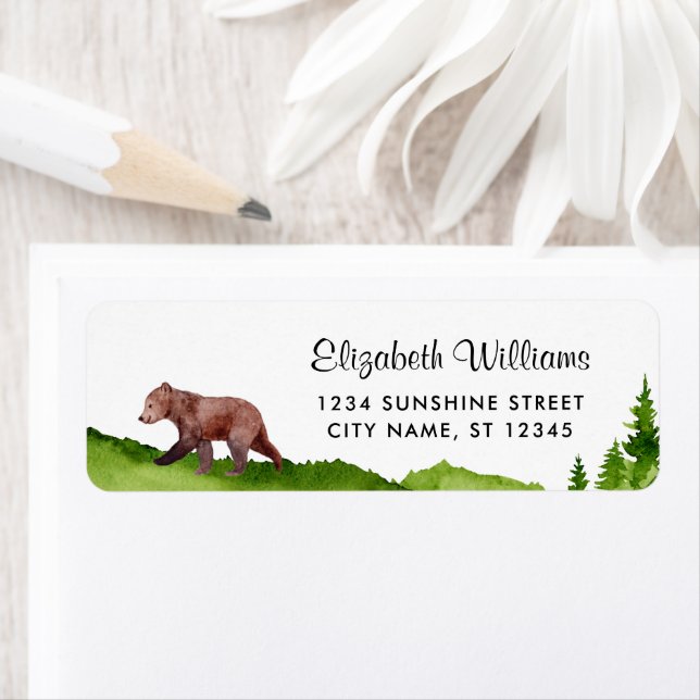 Baby Bear Return Address Label (Insitu)