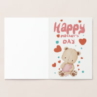 Baby Bear wishes you a happy Mother's Day