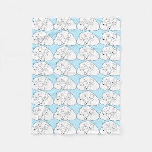 Baby Bears Blanket Polar Bear Art Fleece Blanket