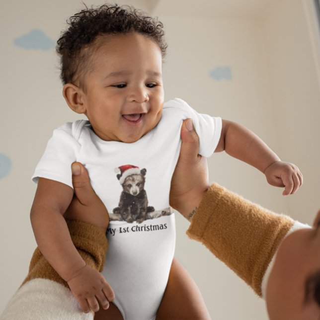 Baby Bear's First Christmas, custom Baby Bodysuit (Creator Uploaded)