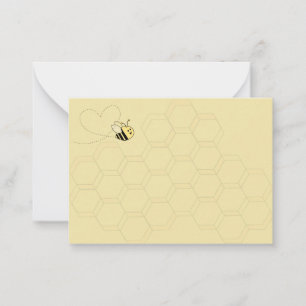 Baby Bee Gender Neutral Insert Card