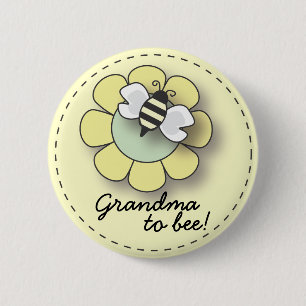 Baby Bee in Neutral Yellow Grandma To "Bee" Pin