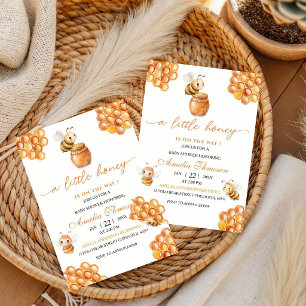 Baby Bee Parents to Bee A Little Honey on Way Invitation
