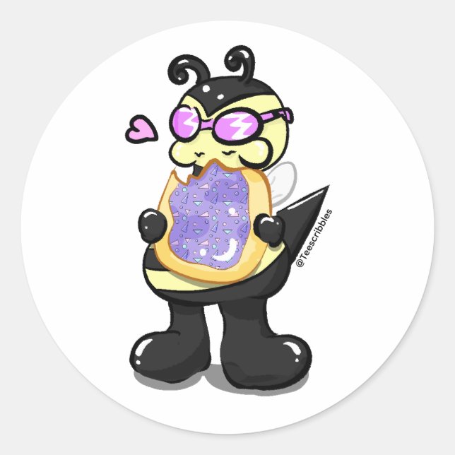 Baby Bee - Pastry Edition - Glossy Sticker (Front)