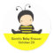 Baby Bee Shower Stickers