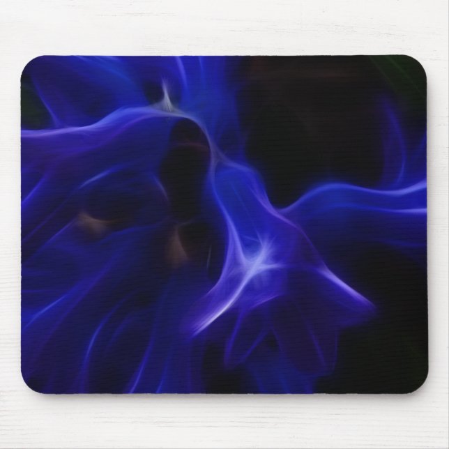 Baby bell blue abstract mouse pad (Front)