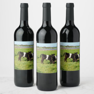 Baby Belted Galloway Calves, Wine Labels
