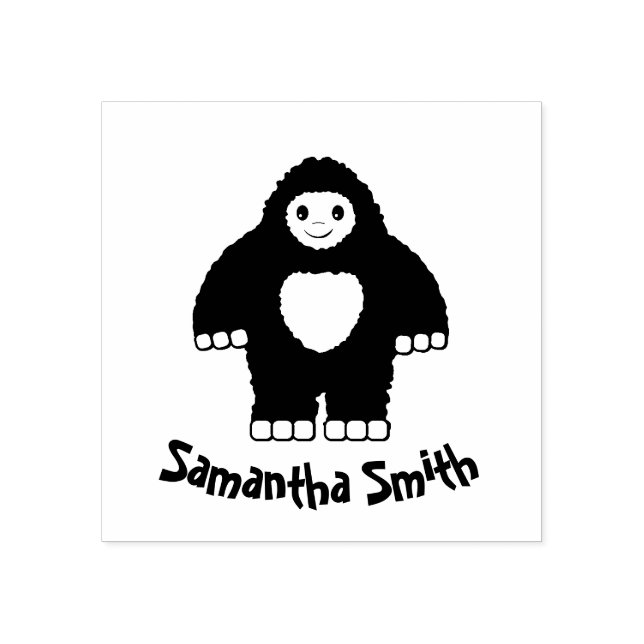 Baby Bigfoot Rubber Stamp (Imprint)