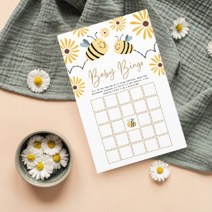 Baby Bingo Bee Sunflower Baby Shower Game