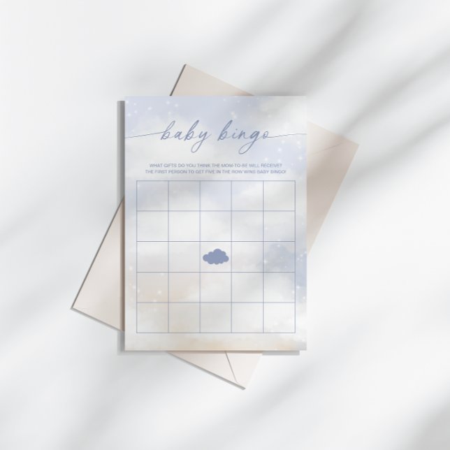 Baby Bingo Cloud 9 Baby Shower Game Invitation (Creator Uploaded)