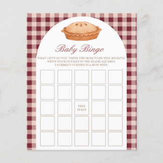 Baby Bingo Cutie Pie Baby Shower Game