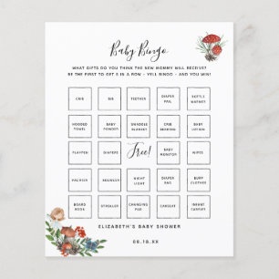 Baby Bingo Enchanted Fairy Baby Shower Game