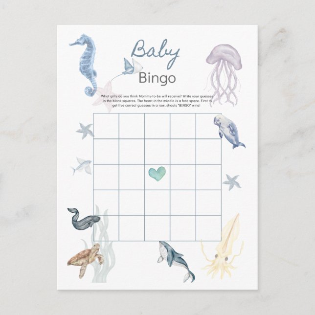 BABY BINGO POSTCARD (Front)