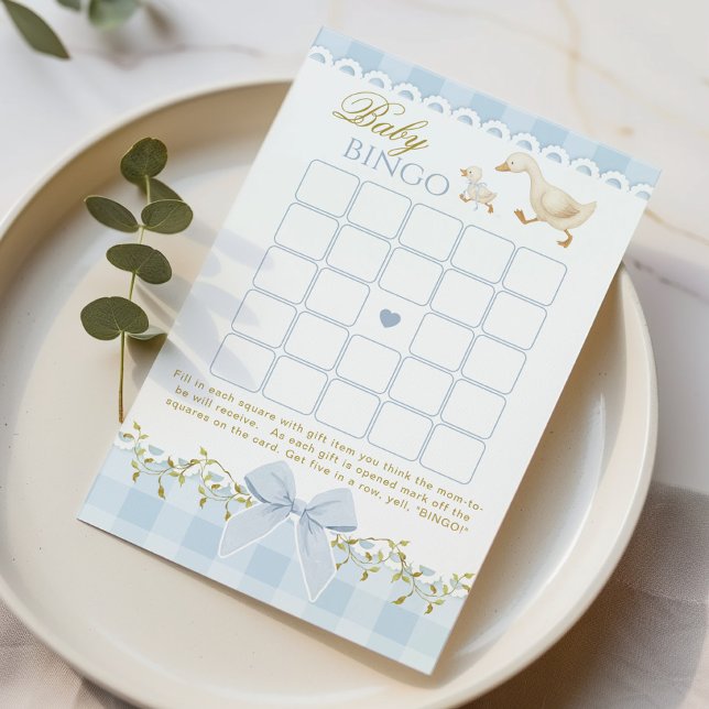 Baby Bingo Silly Goose Coquette Blue Shower game (Creator Uploaded)