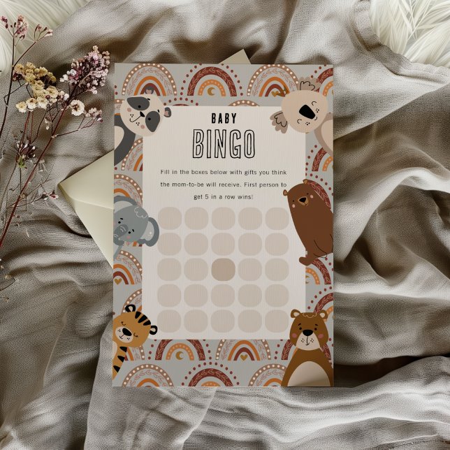 Baby Bingo Woodland Animals Neutral Baby Shower (Creator Uploaded)