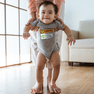 Baby Biohazard Sticker Zombie Parents Bodysuit