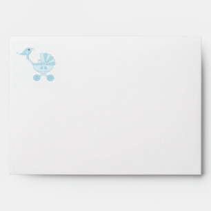 Baby Bird Baby Shower Printed Return Address Envelope