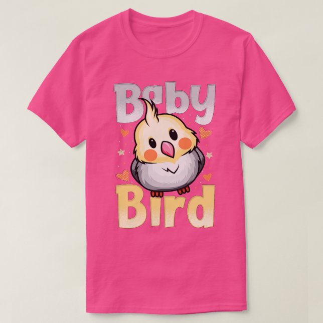 Baby Bird Cute Cockatiel Lover Kawaii Drawing T-Shirt (Design Front)
