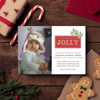 Baby Birth Announcement Photo Christmas 