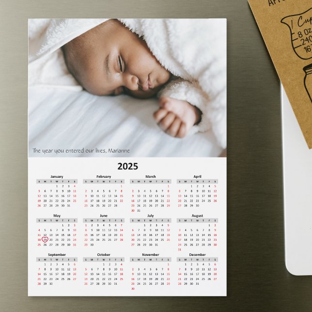Baby Birth Date Calendar Magnet (Baby Birth Date Magnet)