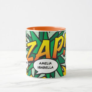 Baby Birth Stats Comic Book Pop Art Keepsake Mug