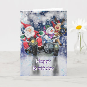 Baby Birthday Card Happy Christmas Friends