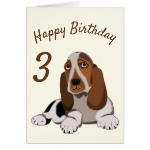 Baby Birthday Card Small Dog Add Year / Text