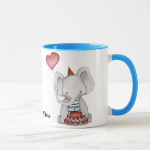 Baby Birthday Elephant Mug
