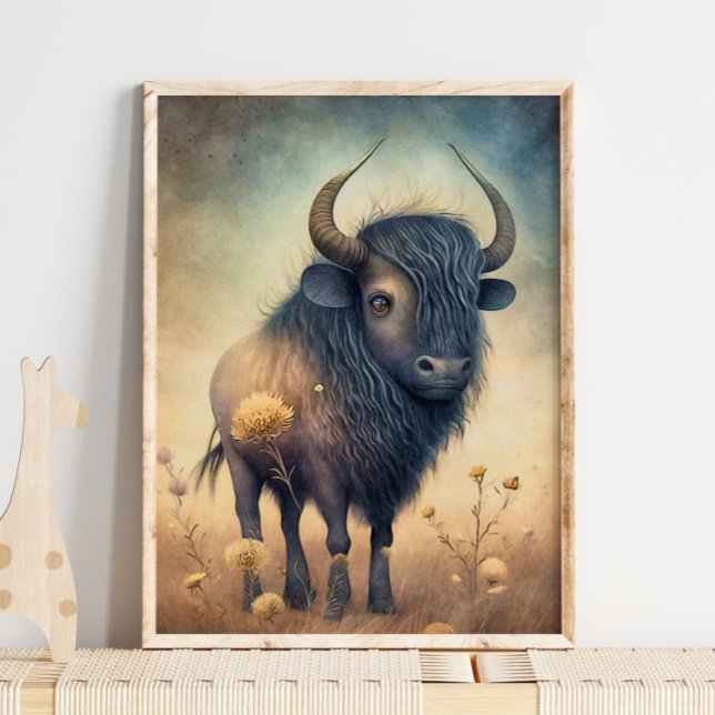 Baby Bison African Animal | Bison Wall Print (Creator Uploaded)