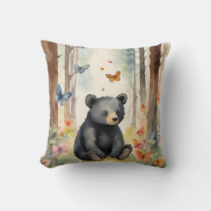Baby Black Bear Gender Neutral  Cushion