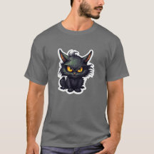Baby Black Cat Design - Basic Dark T-Shirt