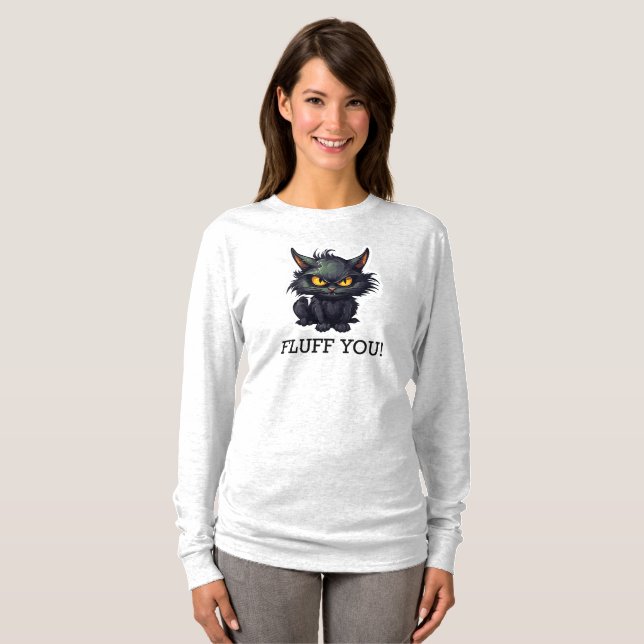 Baby Black Cat Design - Basic Long Sleeve T-Shirt (Front Full)