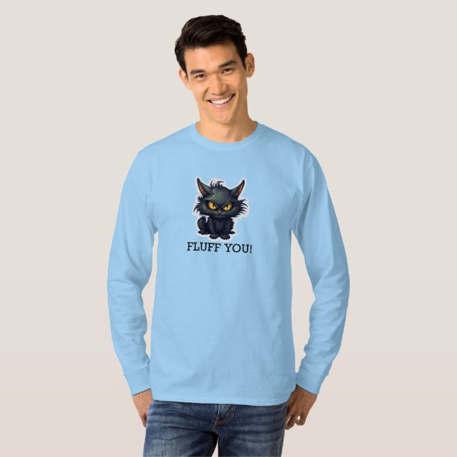 Baby Black Cat Design - Basic Long Sleeve T-Shirt (Front Full)