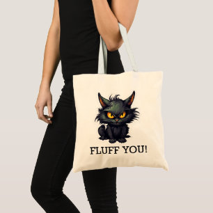 Baby Black Cat Design - Budget Tote Bag