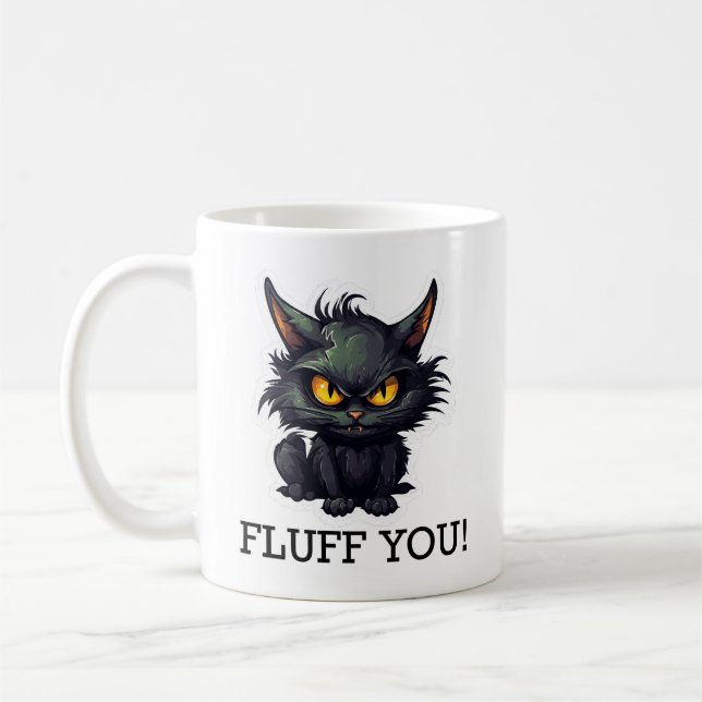 Baby Black Cat Design - Classic Mug (Left)