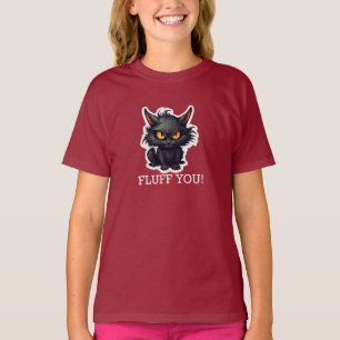 Baby Black Cat Design - Girls' Basic T-Shirt