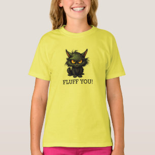 Baby Black Cat Design - Girls' Basic T-Shirt