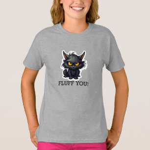 Baby Black Cat Design - Girls' Basic T-Shirt