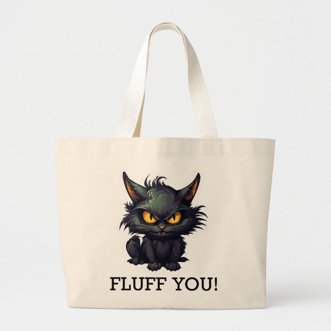 Baby Black Cat Design - Jumbo Tote (Front)