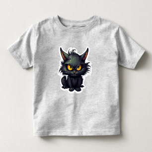 Baby Black Cat Design - Toddler Fine Jersey T-Shir T-Shirt