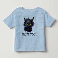 Baby Black Cat Design - Toddler Fine Jersey T-Shir