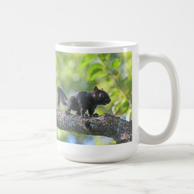 Baby Black Squirrel Coffee Mug (Right)