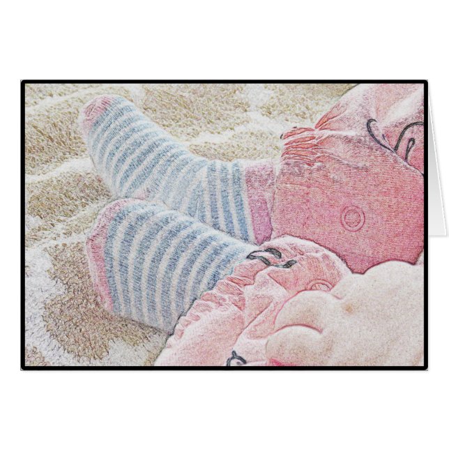 Baby blank card (Front Horizontal)