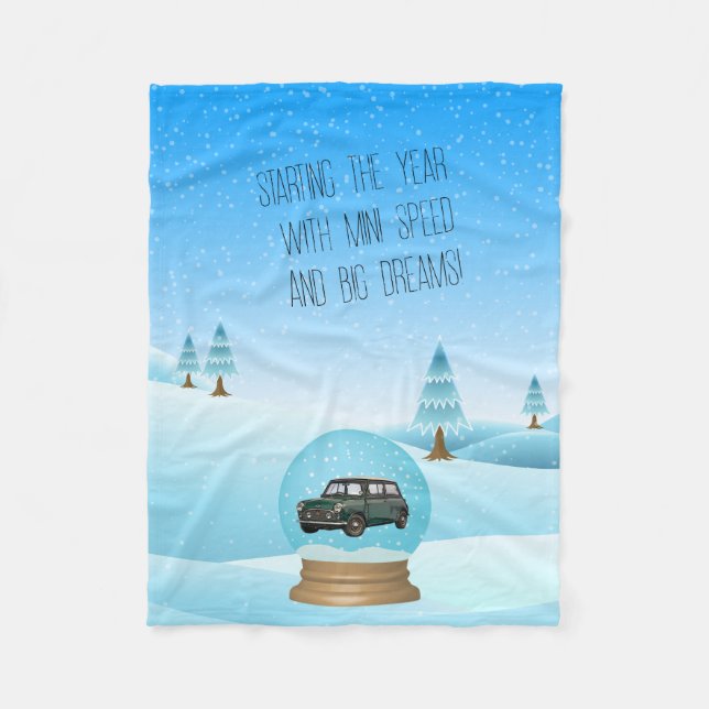 Baby blanket with Mini Cooper (Front)